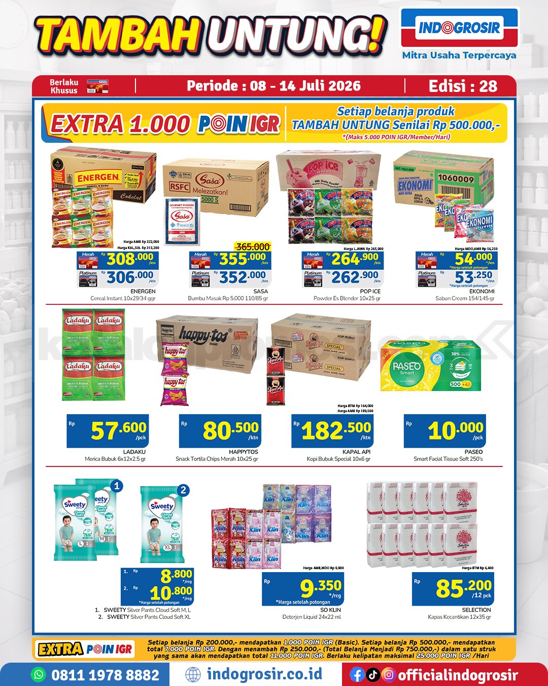 Promo Indogrosir TAMBAH UNTUNG 08-14 Juli 2026