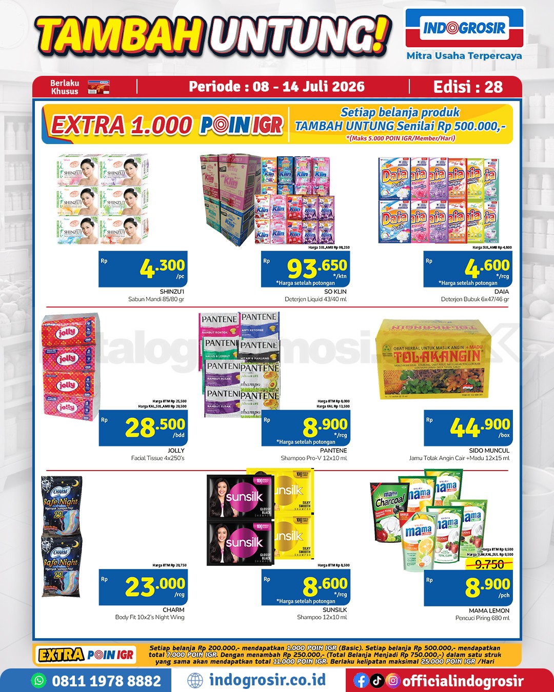 Promo Indogrosir TAMBAH UNTUNG 08-14 Juli 2026