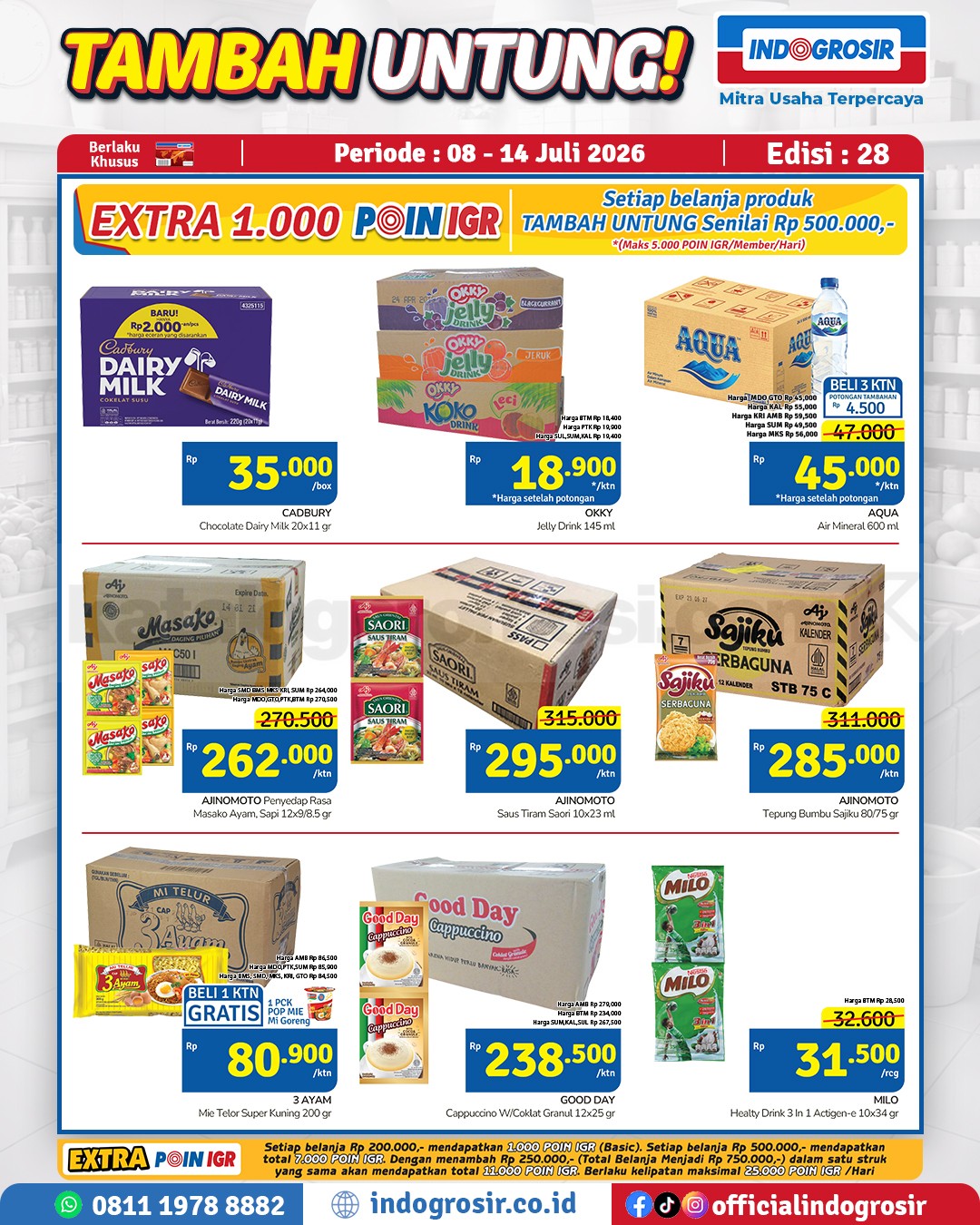 Promo Indogrosir TAMBAH UNTUNG 08-14 Juli 2026