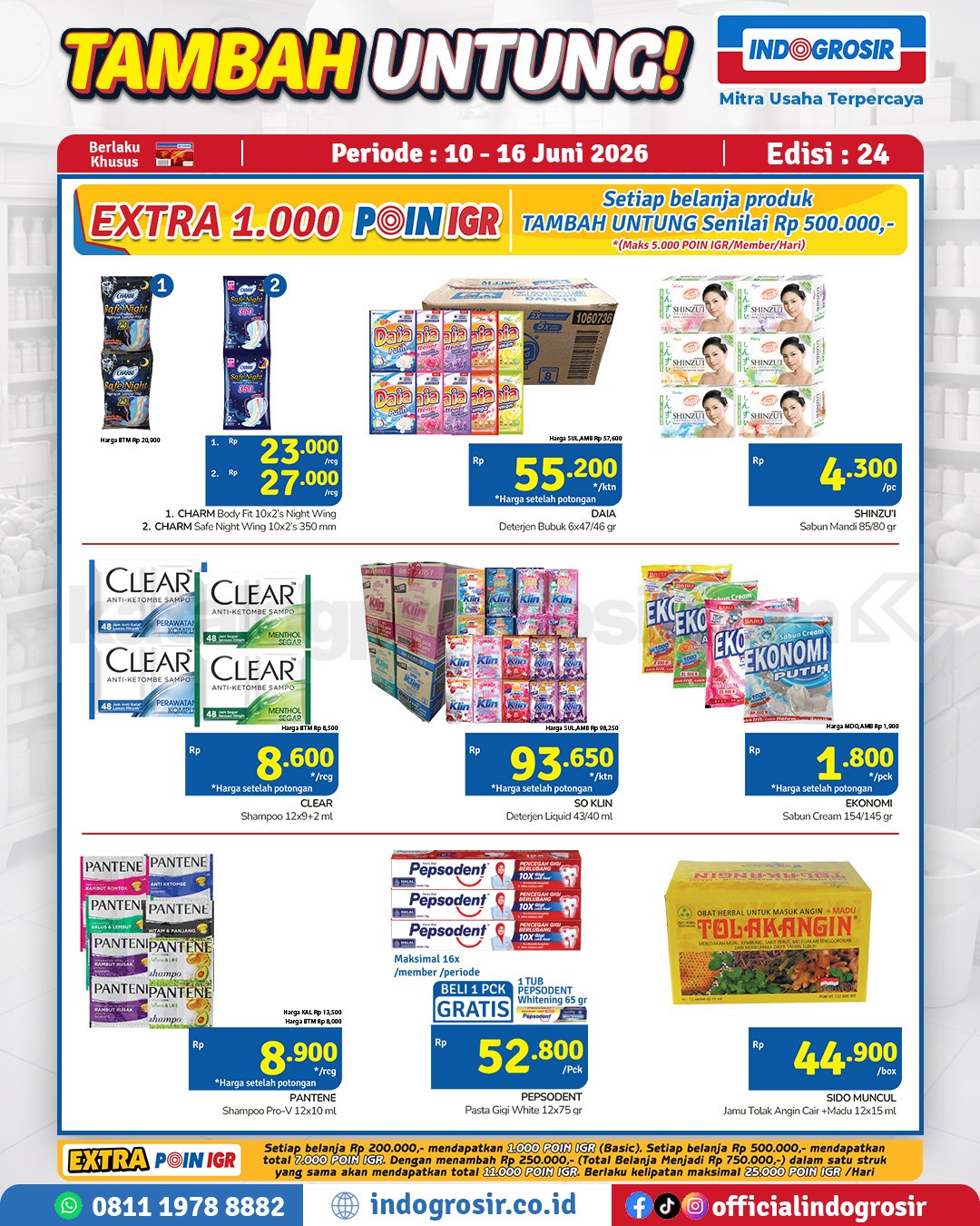 Promo Indogrosir TAMBAH UNTUNG 10-16 Juni 2026
