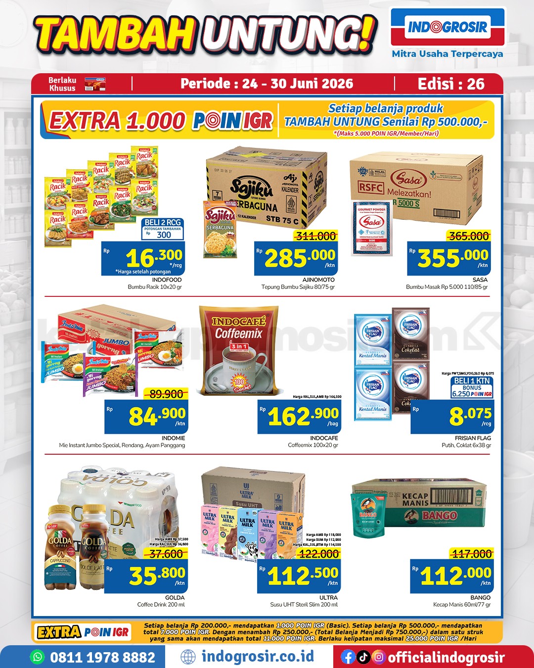 Promo Indogrosir TAMBAH UNTUNG 24-30 Juni 2026