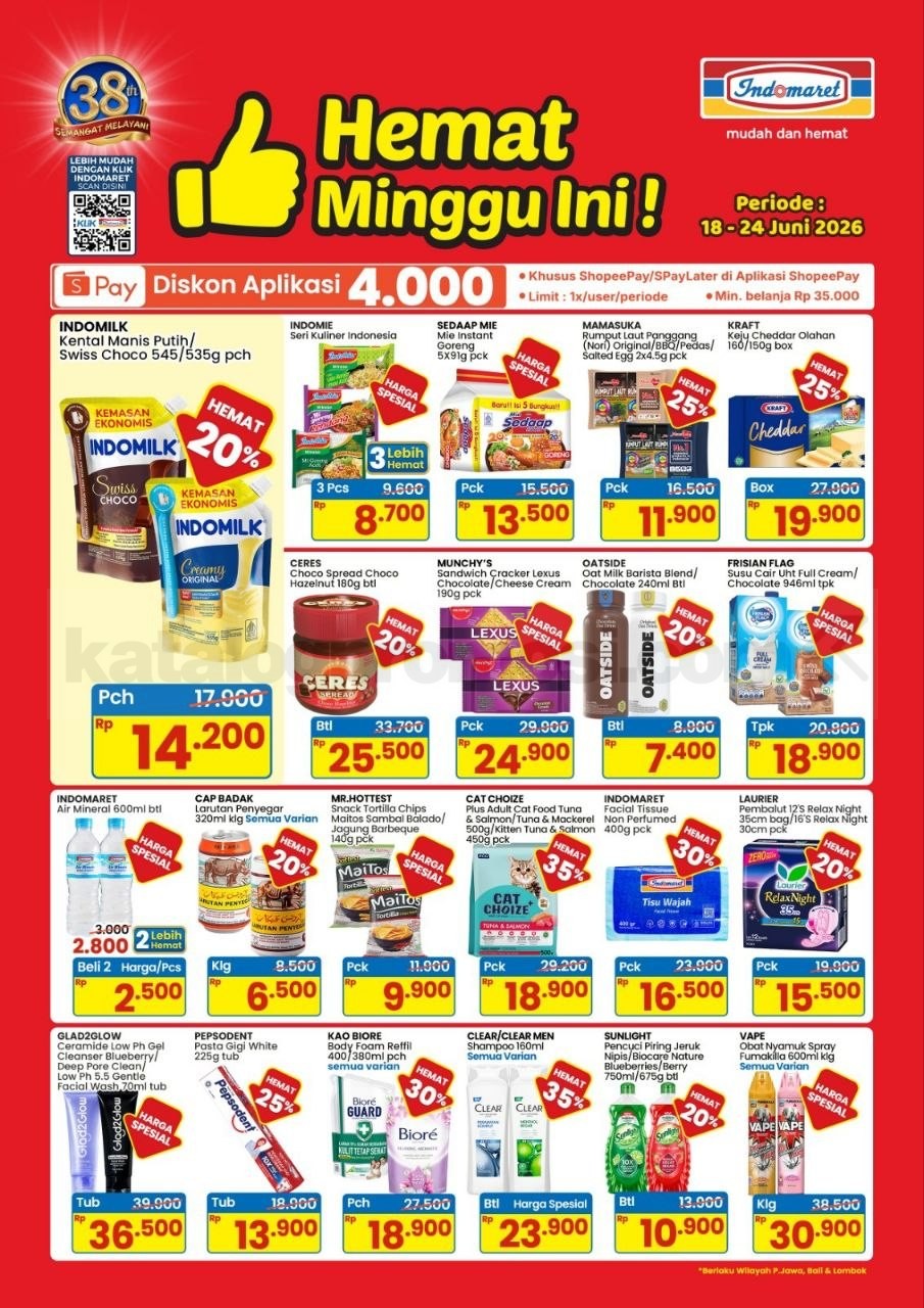 PROMO INDOMARET Hemat Minggu ini 18-24 Juni 2026 PROMO INDOMARET Hemat Minggu ini 18-24 Juni 2026