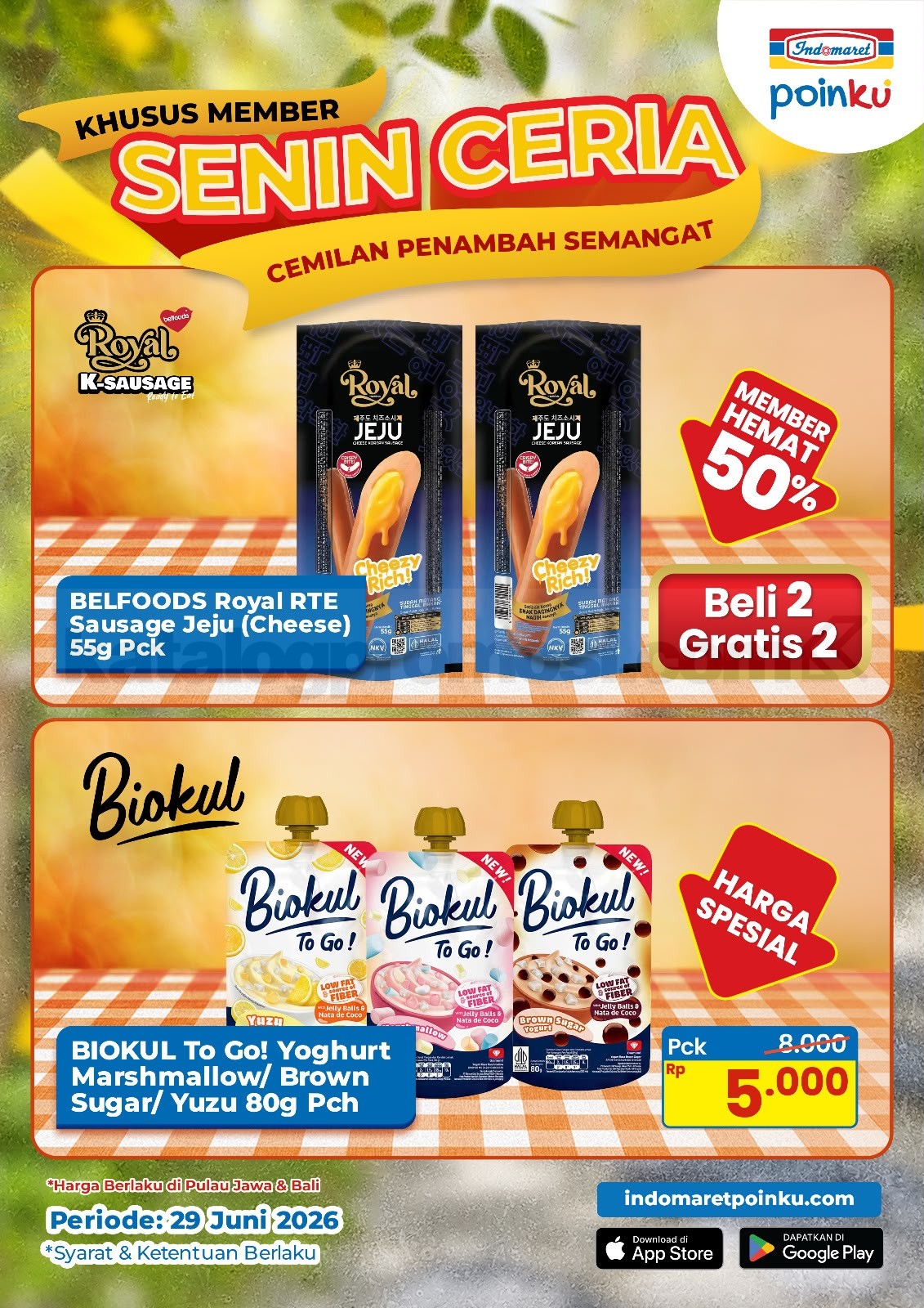 Promo Indomaret Senin Ceria BELI 1 GRATIS 1 Khusus Member Promo Indomaret Senin Ceria BELI 1 GRATIS 1 Khusus Member