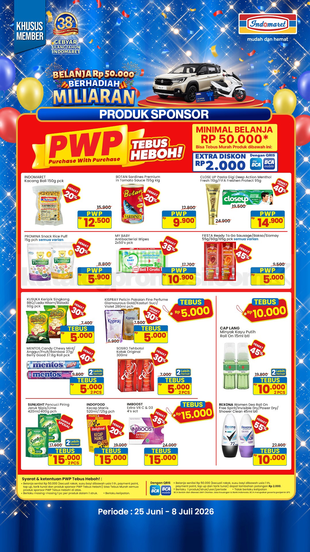 Promo Indomaret Tebus Murah PWP 25 Juni - 08 Juli 2026