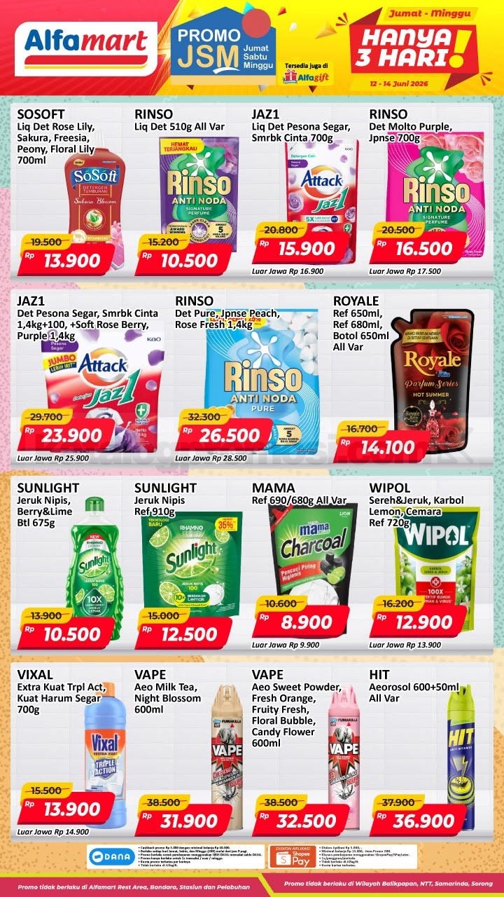 Promo JSM ALFAMART MINGGU INI 12-14 Juni 2026