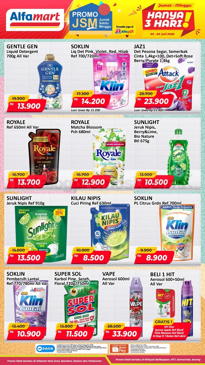 Promo JSM ALFAMART MINGGU INI 03-05 Juli 2026