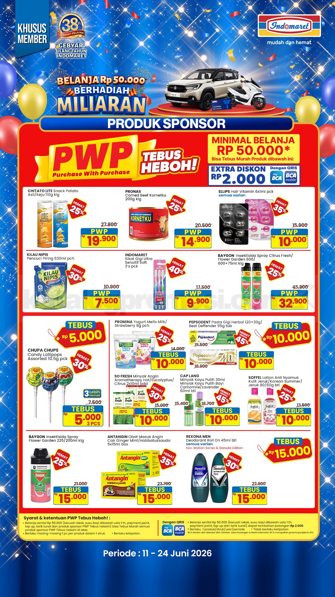 Promo JSM INDOMARET MINGGU INI 11-14 Juni 2026