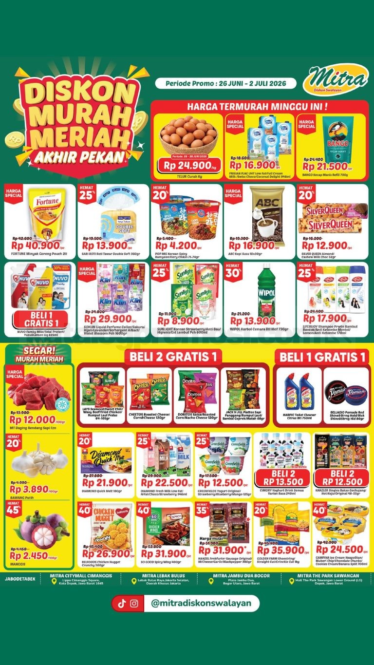 Promo JSM Mitra Diskon Swalayan Akhir Pekan 26 Juni - 02 Juli 2026