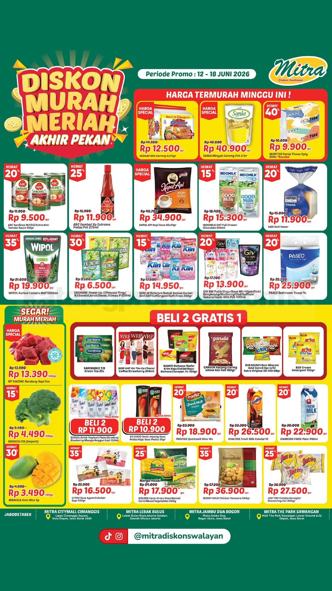 Promo JSM Mitra Diskon Swalayan Akhir Pekan 12-18 Juni 2026
