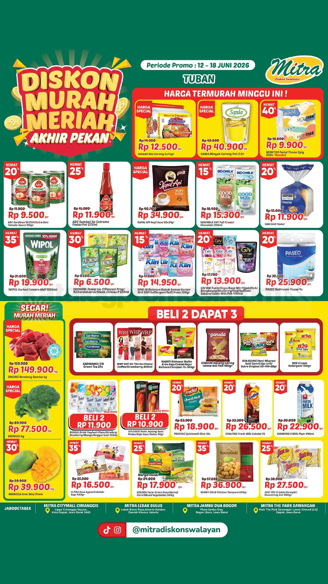 Promo JSM Mitra Diskon Swalayan Akhir Pekan 12-18 Juni 2026