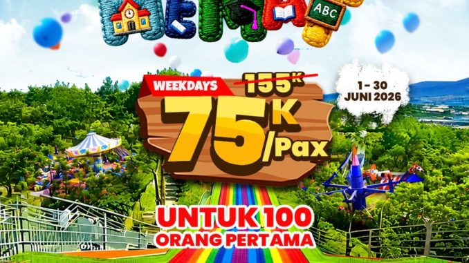 Promo JungleLand Jumat Hemat Tiket Rp. 75.000 untuk 100 orang pertama