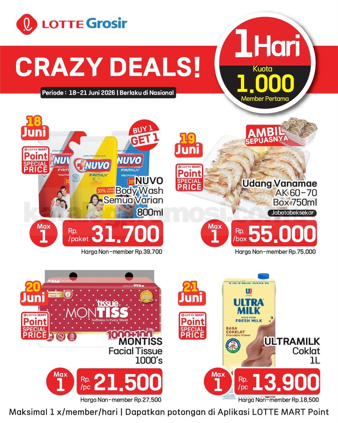 Promo LOTTE GROSIR HITS AKHIR PEKAN 18-21 Juni 2026 Promo LOTTE GROSIR HITS AKHIR PEKAN 18-21 Juni 2026 1
