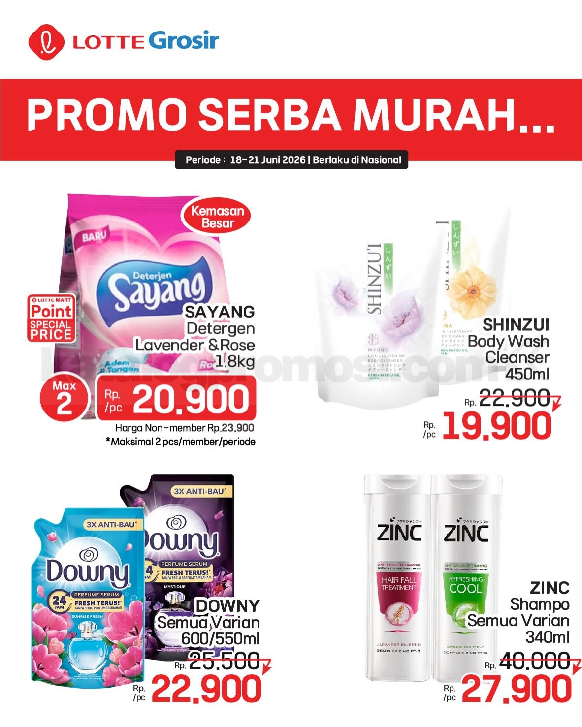 Promo LOTTE GROSIR HITS AKHIR PEKAN 18-21 Juni 2026 Promo LOTTE GROSIR HITS AKHIR PEKAN 18-21 Juni 2026 6