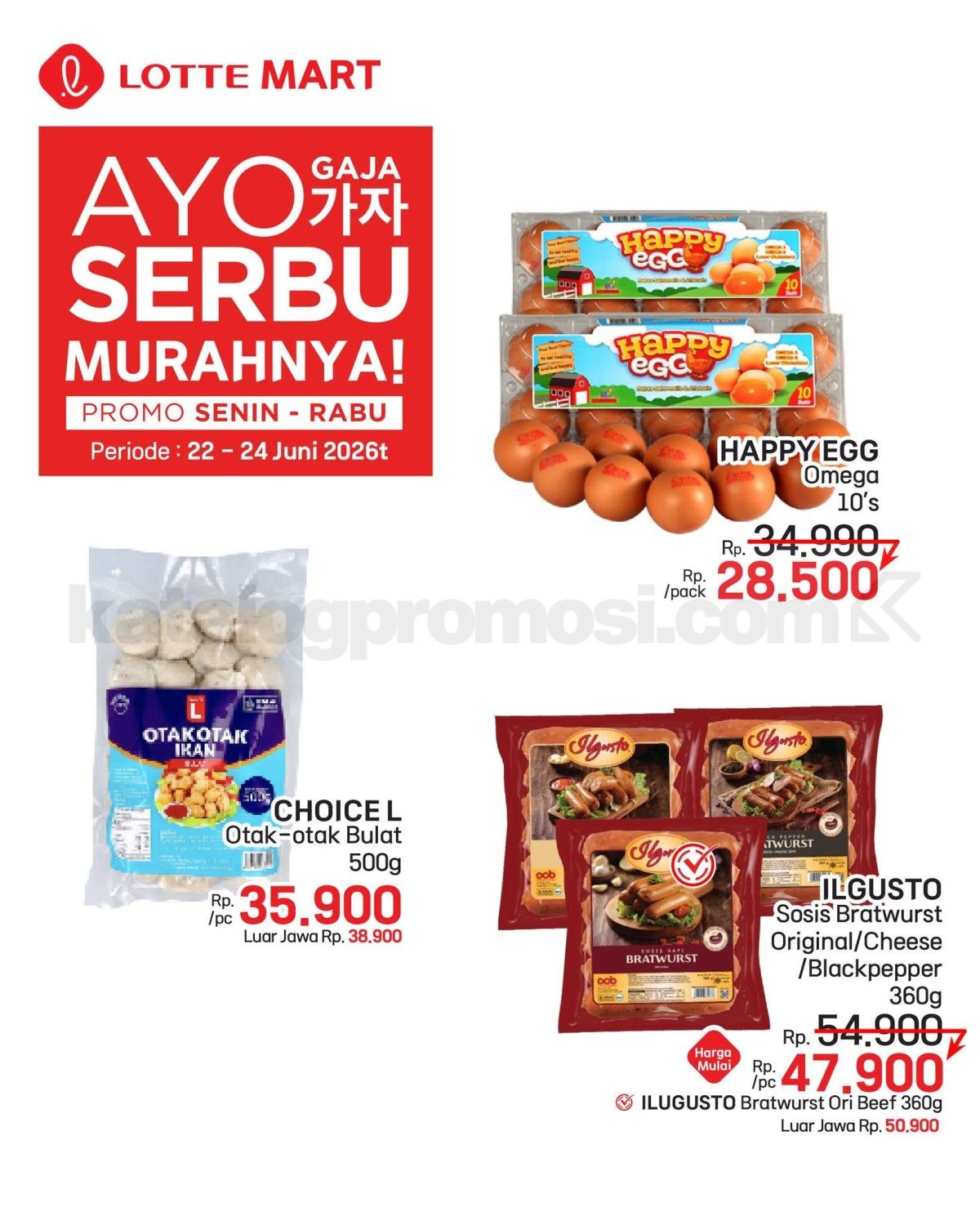 Promo LOTTEMART WEEKDAY SERBU 22-24 Juni 2026