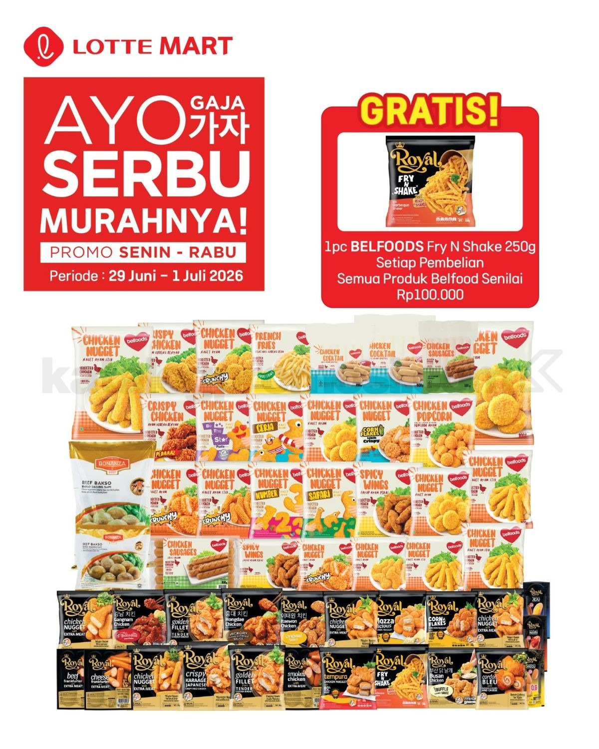 Promo LOTTEMART WEEKDAY SERBU 29 Juni - 01 Juli 2026