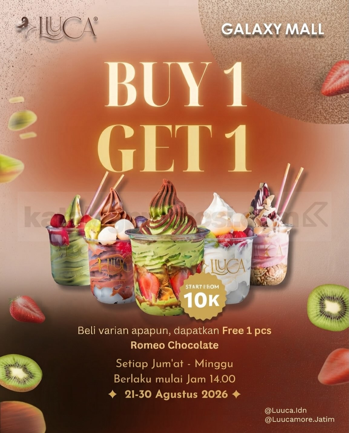 Promo Luuca Galaxy Mall Buy 1 Get 1 Free Promo Luuca Galaxy Mall Buy 1 Get 1 Free Romeo Chocolate