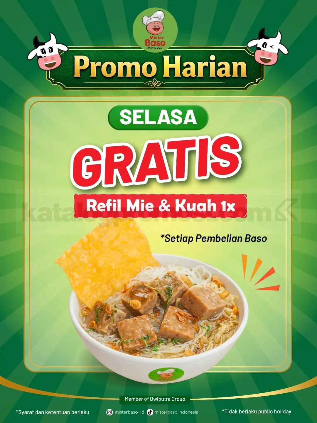 Promo Mister Baso Menu Favorit Diskon Hingga 50% Promo Mister Baso Menu Favorit Diskon Hingga 50% 2