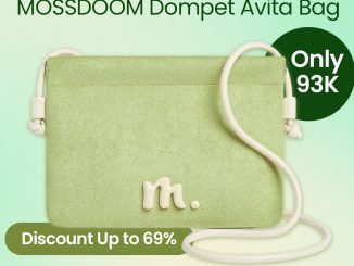 Promo MOSSDOOM Dompet Avita Bag diskon hingga 69% Rp. 93 ribu tas estetik sage green