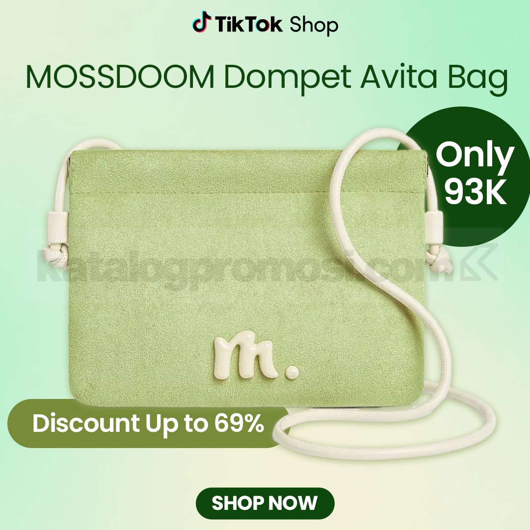 Promo MOSSDOOM Dompet Avita Bag Diskon hingga 69% Promo MOSSDOOM Dompet Avita Bag diskon hingga 69% Rp. 93 ribu tas estetik sage green