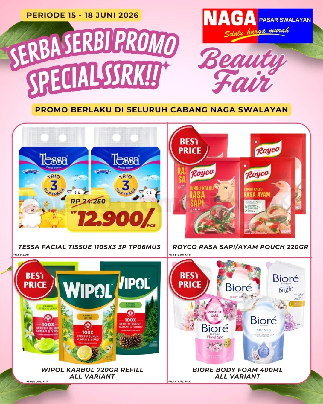 Promo Naga Swalayan WEEKDAY 15-18 Juni 2026