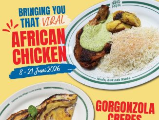 Promo Naked Papa x The Common Sister Menu Kolaborasi Juni 2026 dengan African Chicken dan Gorgonzola Crepes.