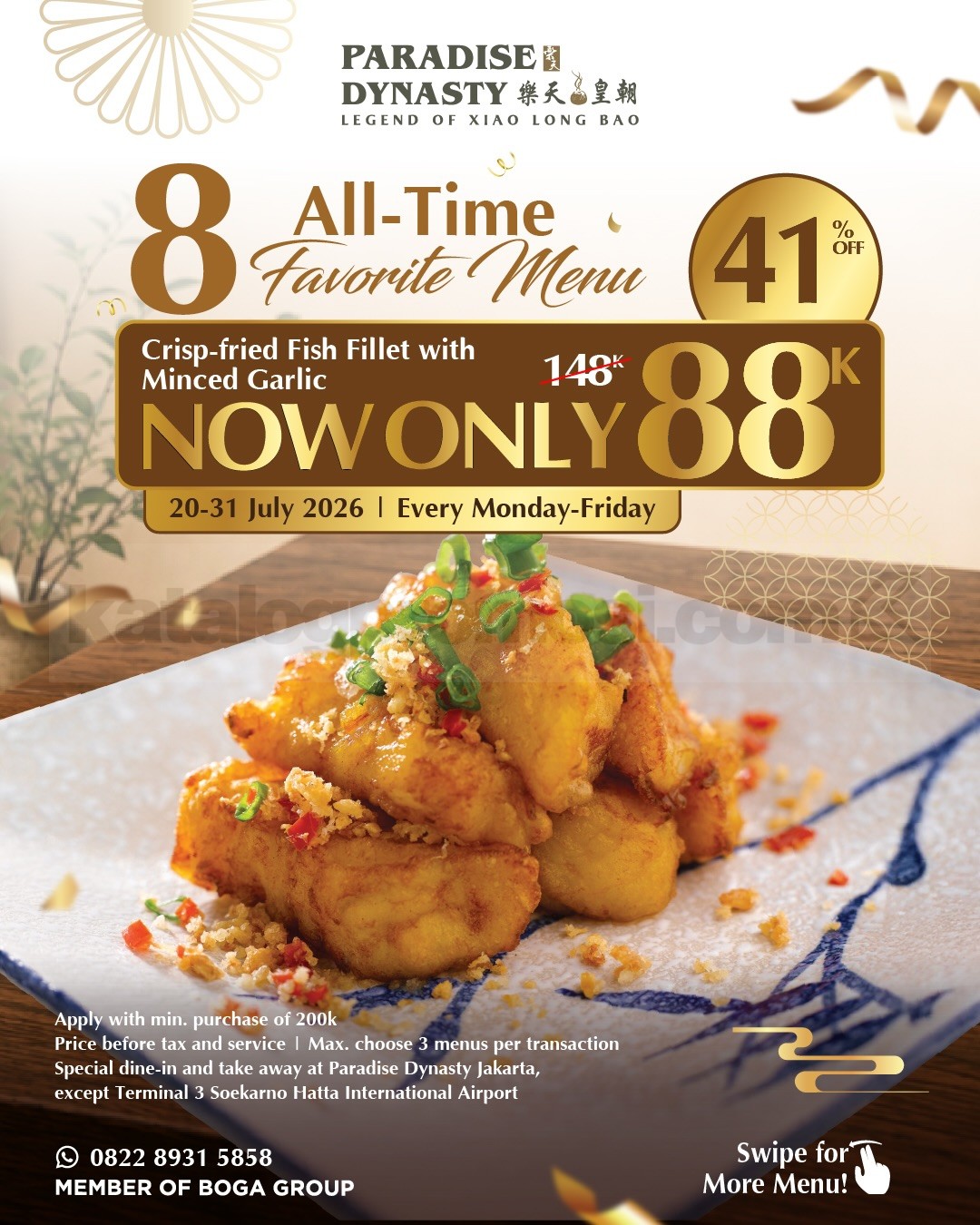 Promo Paradise Dynasty 8 Menu Favorit Rp. 88.000 Promo Paradise Dynasty 8 Menu Favorit Rp. 88.000 5