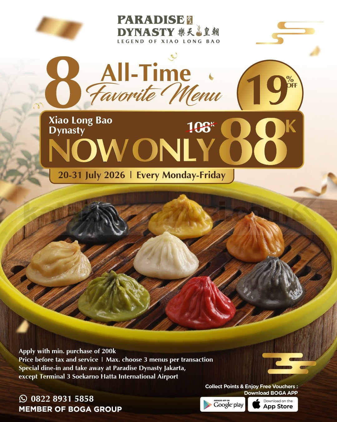 Promo Paradise Dynasty 8 Menu Favorit Rp. 88.000 Promo Paradise Dynasty 8 Menu Favorit Rp. 88.000 7