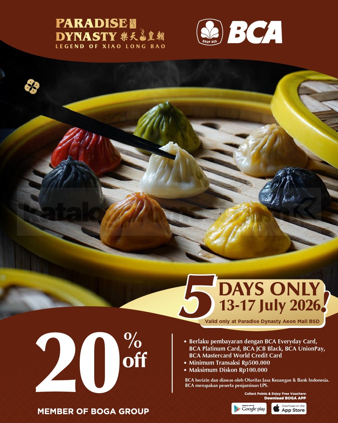 Promo Paradise Dynasty Bank Diskon hingga 30% Promo Paradise Dynasty Bank Diskon hingga 30% 2