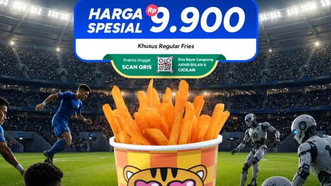 Promo Porotato Bank Saqu KA99ET Regular Fries Rp. 9.900 dengan QRIS Bank Saqu periode Juni 2026