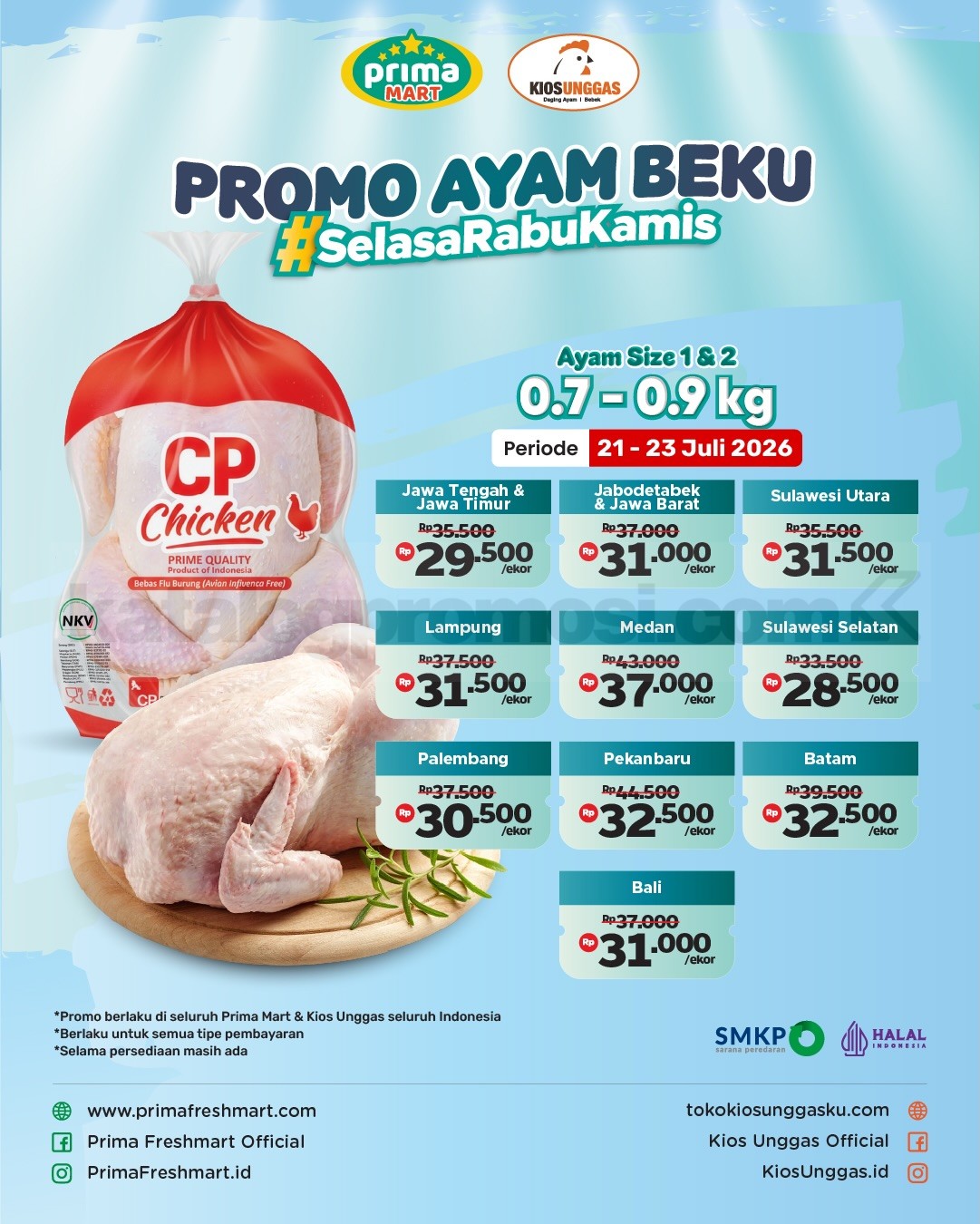 Promo Prima Mart WEEKDAY 21-23 JULI 2026 Promo Prima Mart WEEKDAY 21-23 JULI 2026