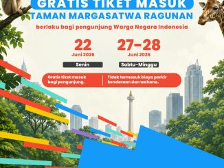 Promo Taman Margasatwa Ragunan HUT Jakarta 499 Gratis Tiket Masuk untuk pengunjung WNI