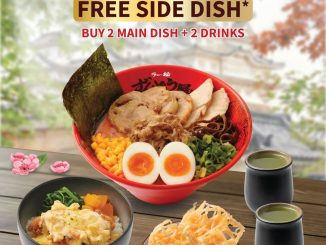 Promo Ramen Zundo-Ya June Treat Free Side Dish gratis Age Jaga beli 2 main dish
