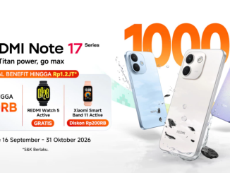Promo REDMI Note 17 Series Diskon hingga Rp500.000 dan benefit gratis REDMI Watch 5 Active di Shopee Mall