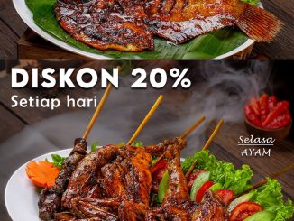Promo Rumah Kayu diskon 20 persen untuk menu pilihan berbeda setiap hari selama Juni 2026.