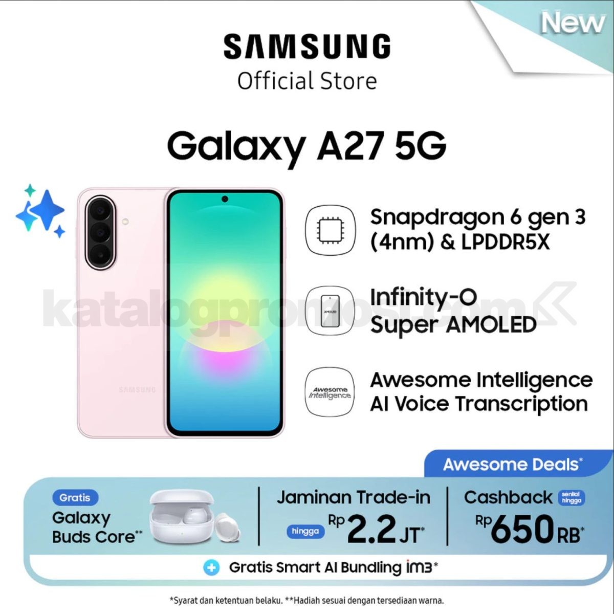 Promo Samsung NEW! Galaxy A27 5G Bonus Galaxy Buds Core Promo Samsung NEW! Galaxy A27 5G Bonus Galaxy Buds Core 1