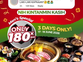Promo Shaburi x Kintan Buffet Men's Happy Combo Rp. 180.000 dengan AYCE shabu dan yakiniku selama 90 menit