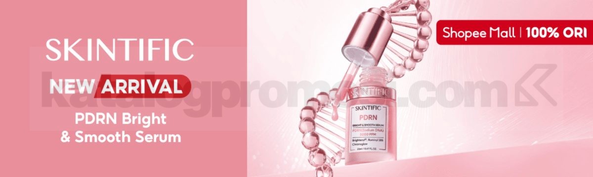 Promo Skintific NEW! PDRN Bright & Smooth Serum Promo Skintific NEW! PDRN Bright & Smooth Serum untuk kulit lebih cerah dan halus