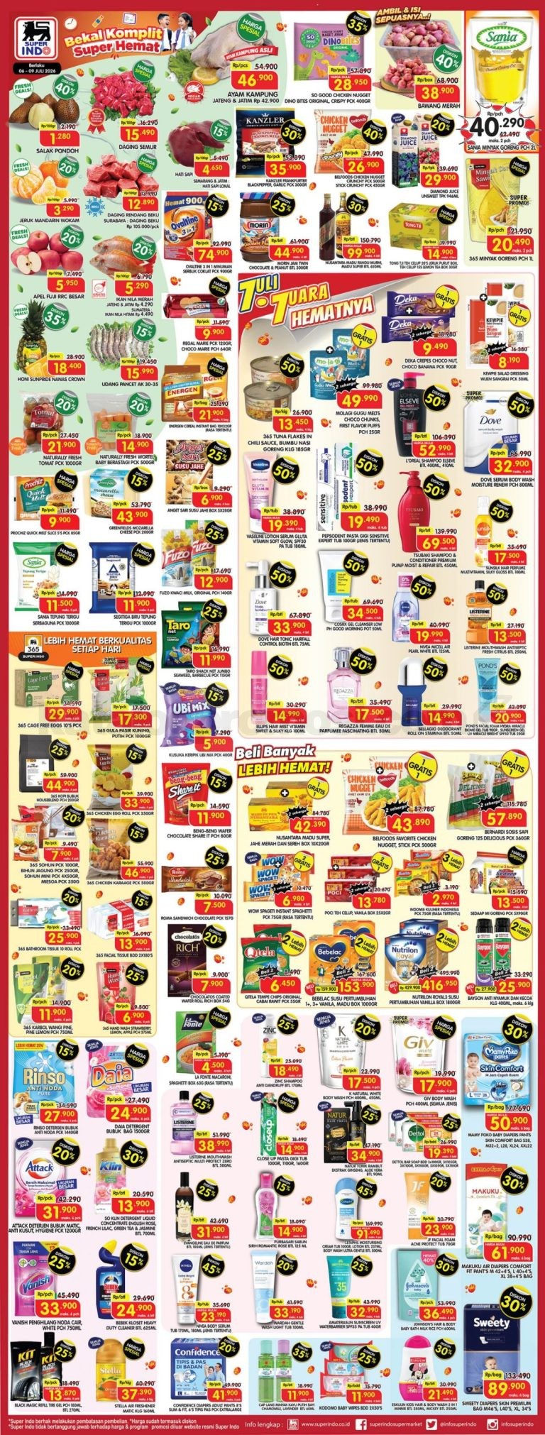 Promo SUPERINDO Weekday 06-09 Juli 2026