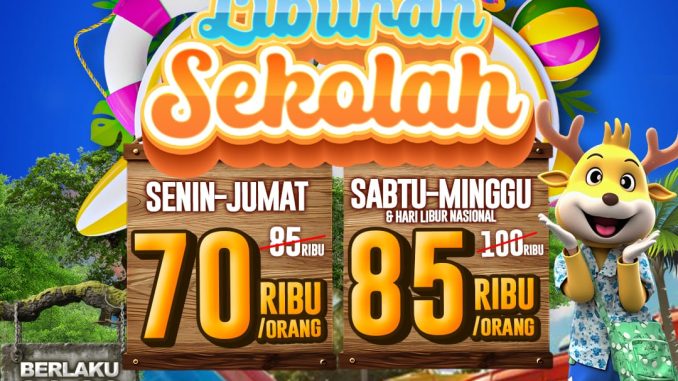 Promo The Jungle JUARA Liburan Sekolah Tiket Mulai Rp. 70.000 selama periode 1 hingga 30 Juni 2026.