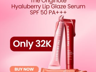 Promo The Originote Hyaluberry Lip Glaze Serum Rp. 32.000 untuk bibir lembap, plumpy, dan terlindungi UV