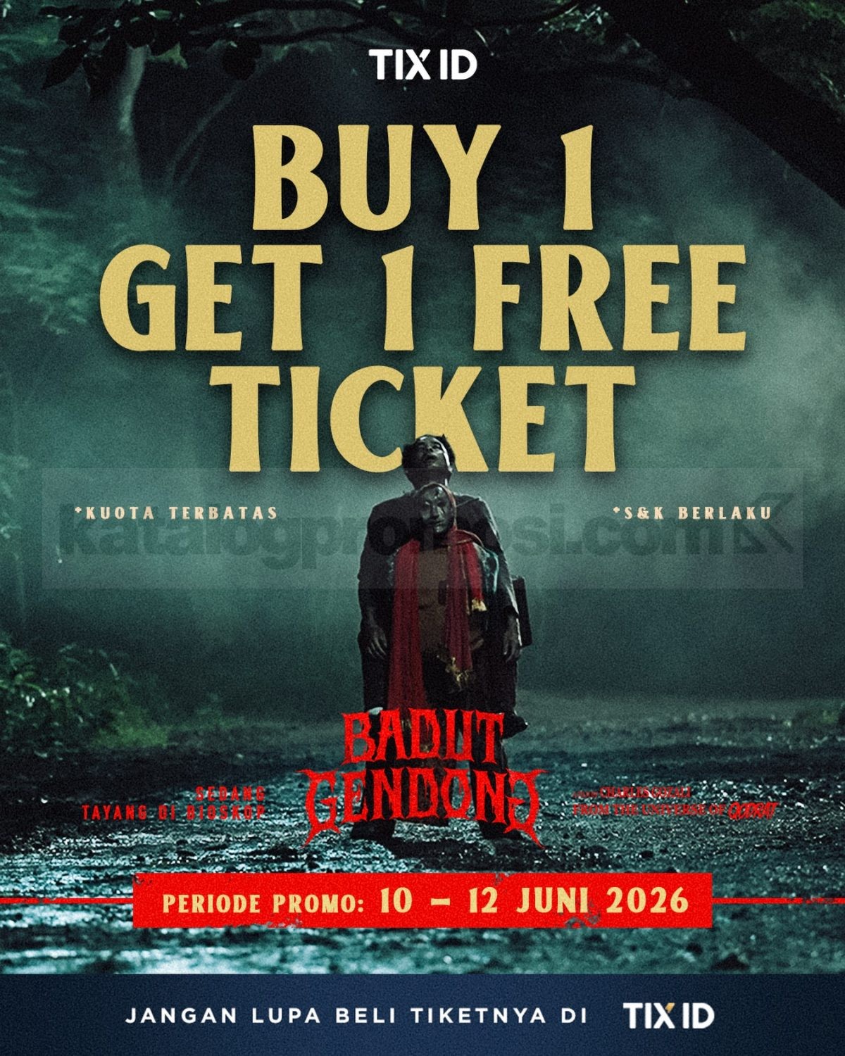 Promo TIX ID Beli 1 Gratis 1 Tiket Badut Gendong – SoPasti.Com