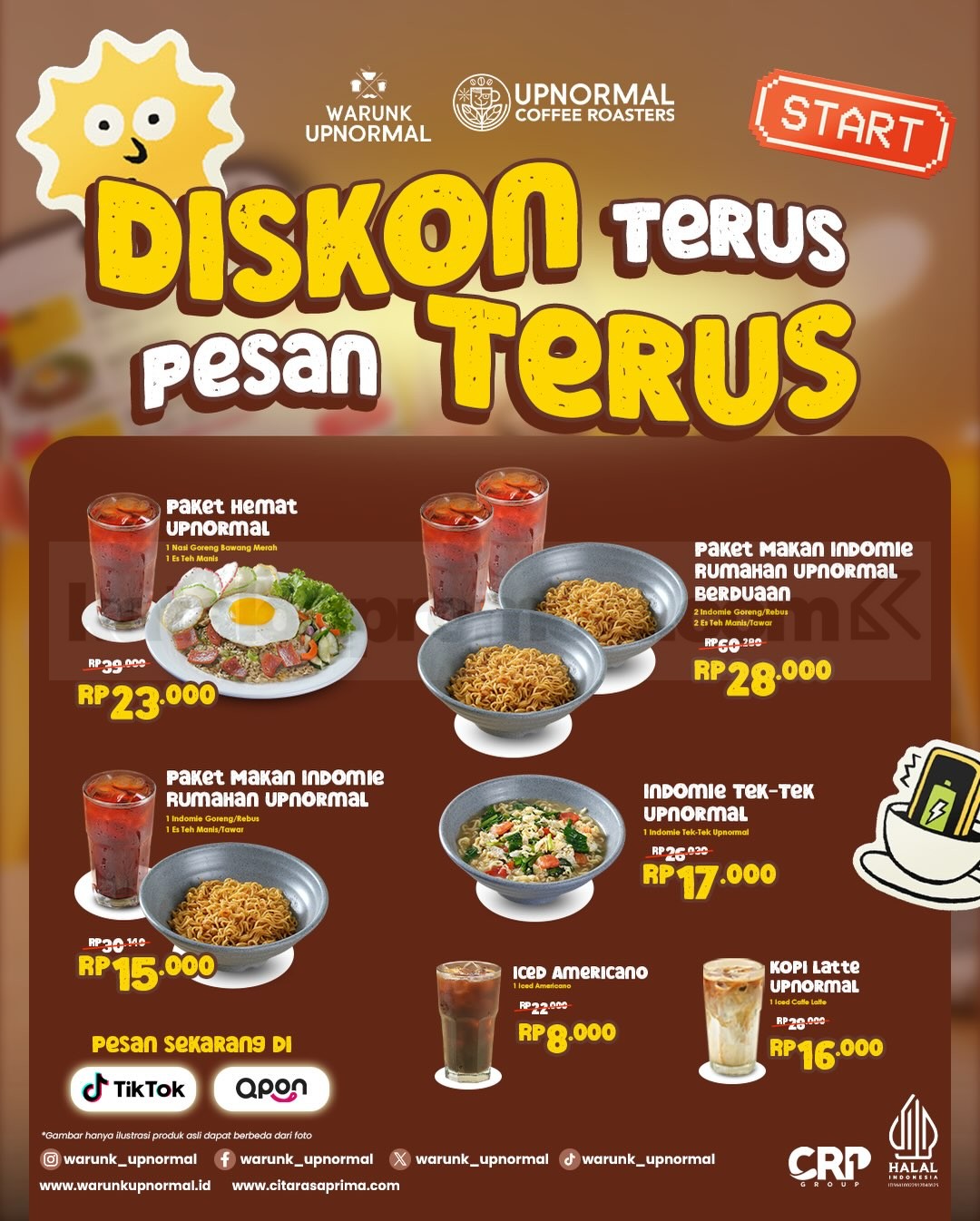 Promo Warunk Upnormal Paket Hemat Mulai Rp. 15.000 Promo Warunk Upnormal Paket Hemat Mulai Rp. 15.000 1