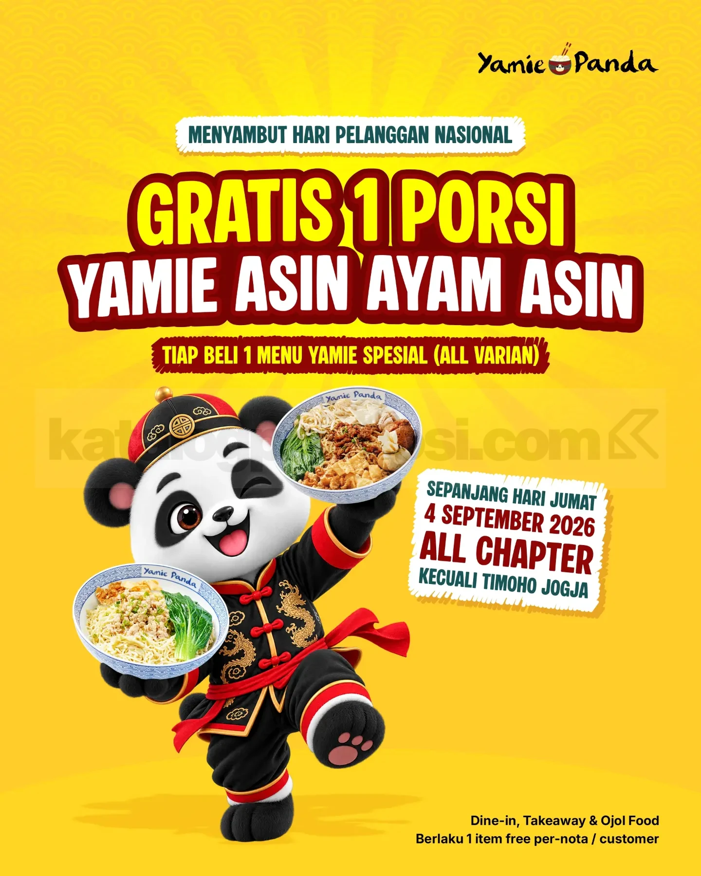 Promo Yamie Panda Harpelnas Gratis Yamie Asin Ayam Asin Promo Yamie Panda Harpelnas Gratis Yamie Asin Ayam Asin porsi sedang