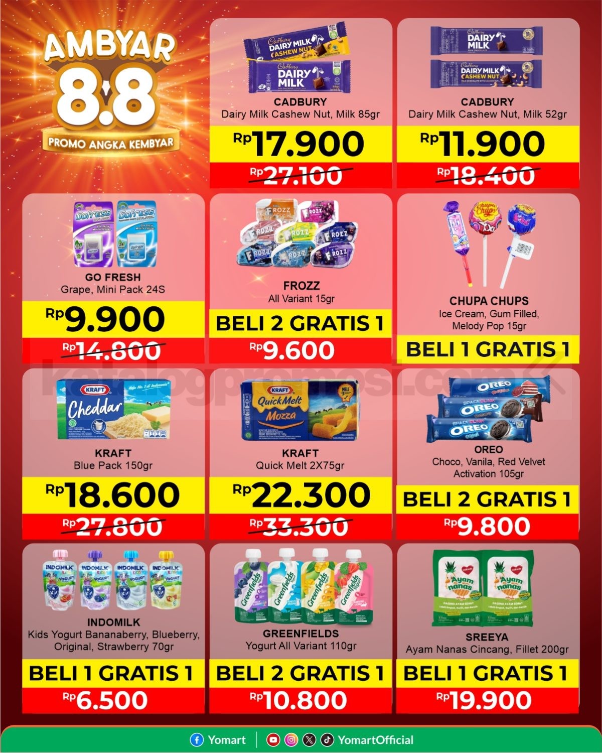 Promo Yomart Ambyar 8.8 Beli 1 Gratis 1 Promo Yomart Ambyar 8.8 Beli 1 Gratis 1 1