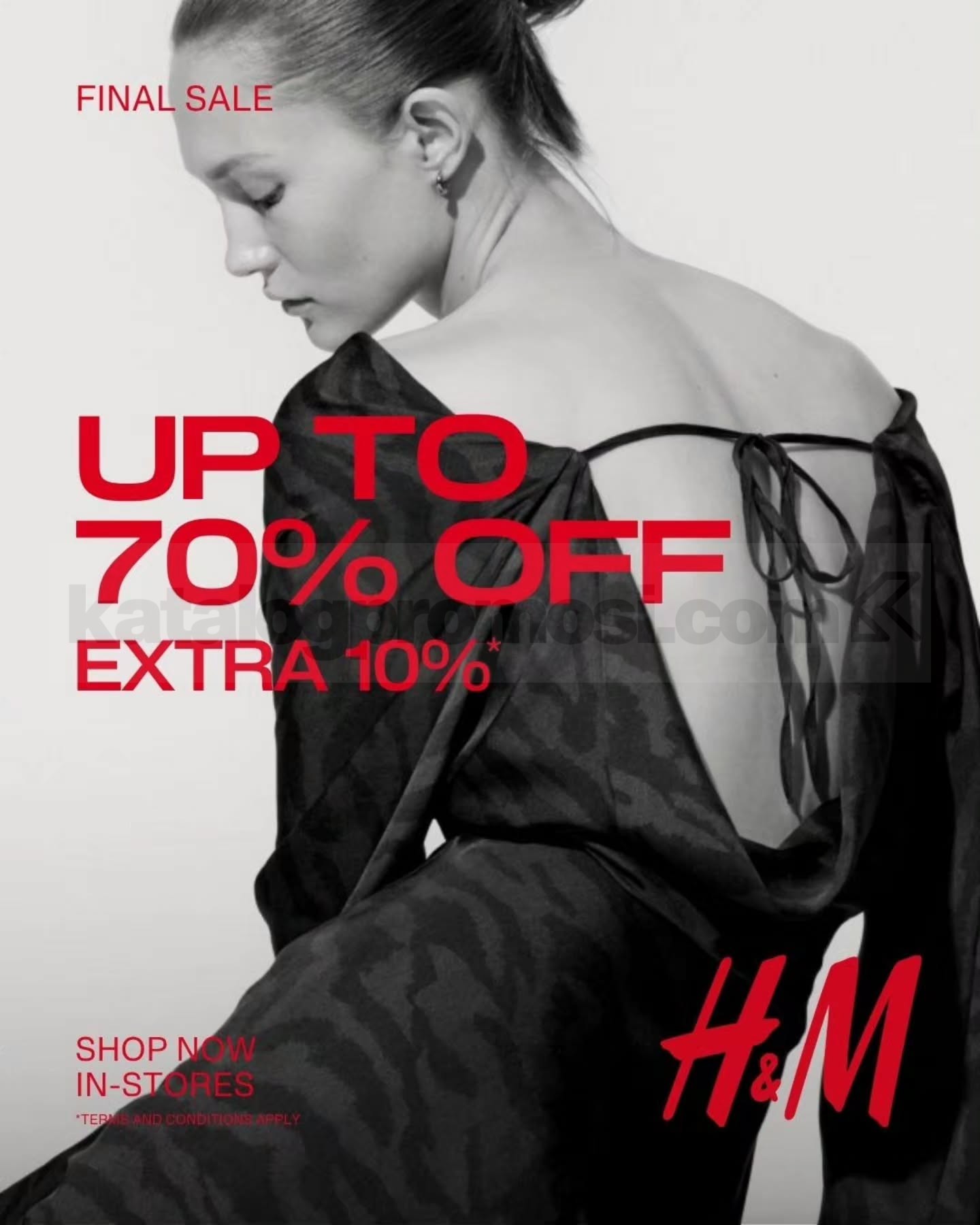 Promo H&M Final Sale Diskon Hingga 70% Promo H&M Final Sale diskon hingga 70% dengan ekstra diskon 10% untuk koleksi pilihan wanita, pria, dan anak.