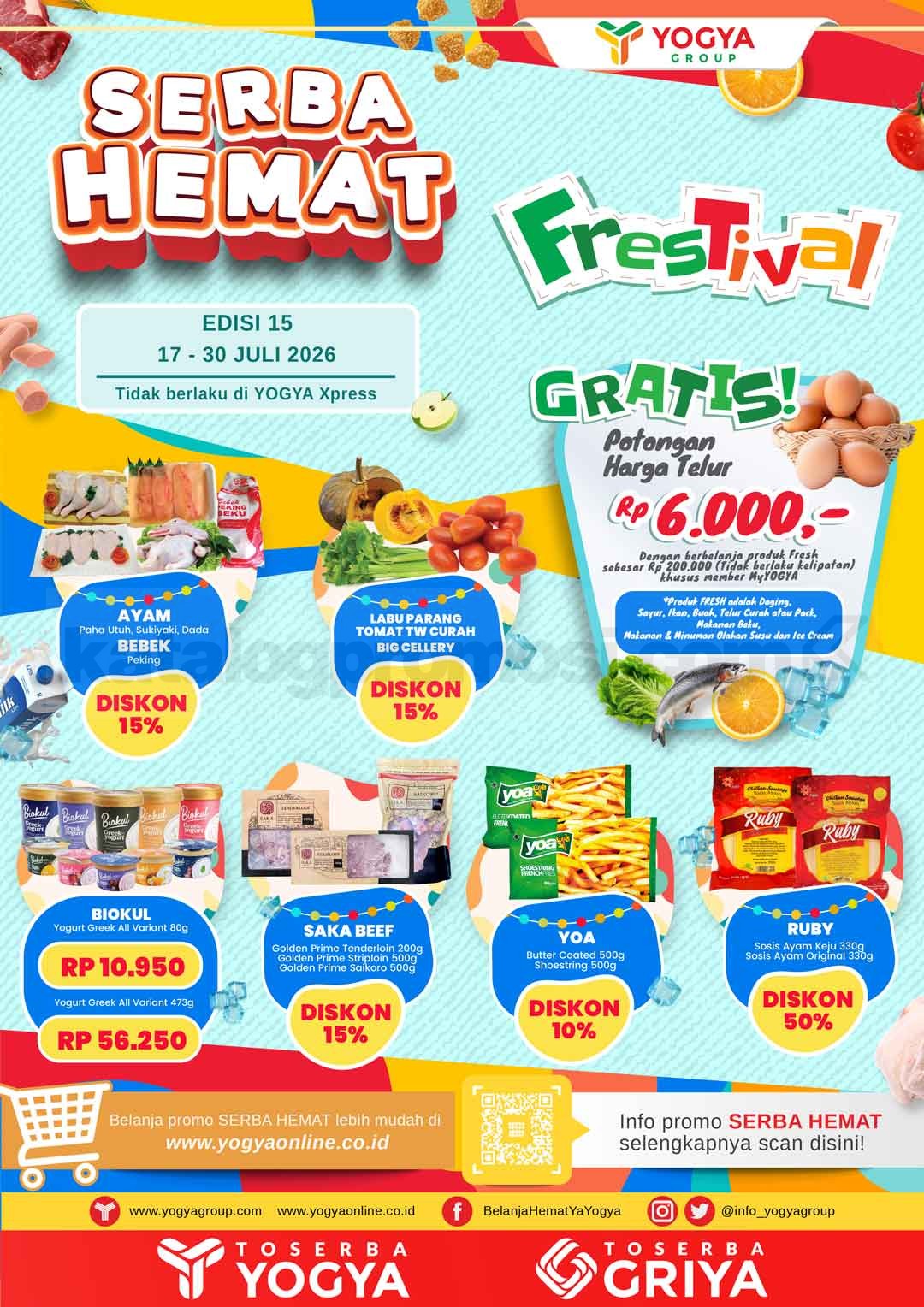 Katalog Promo Toserba Yogya Promo SERBA HEMAT 17-30 Juli 2026