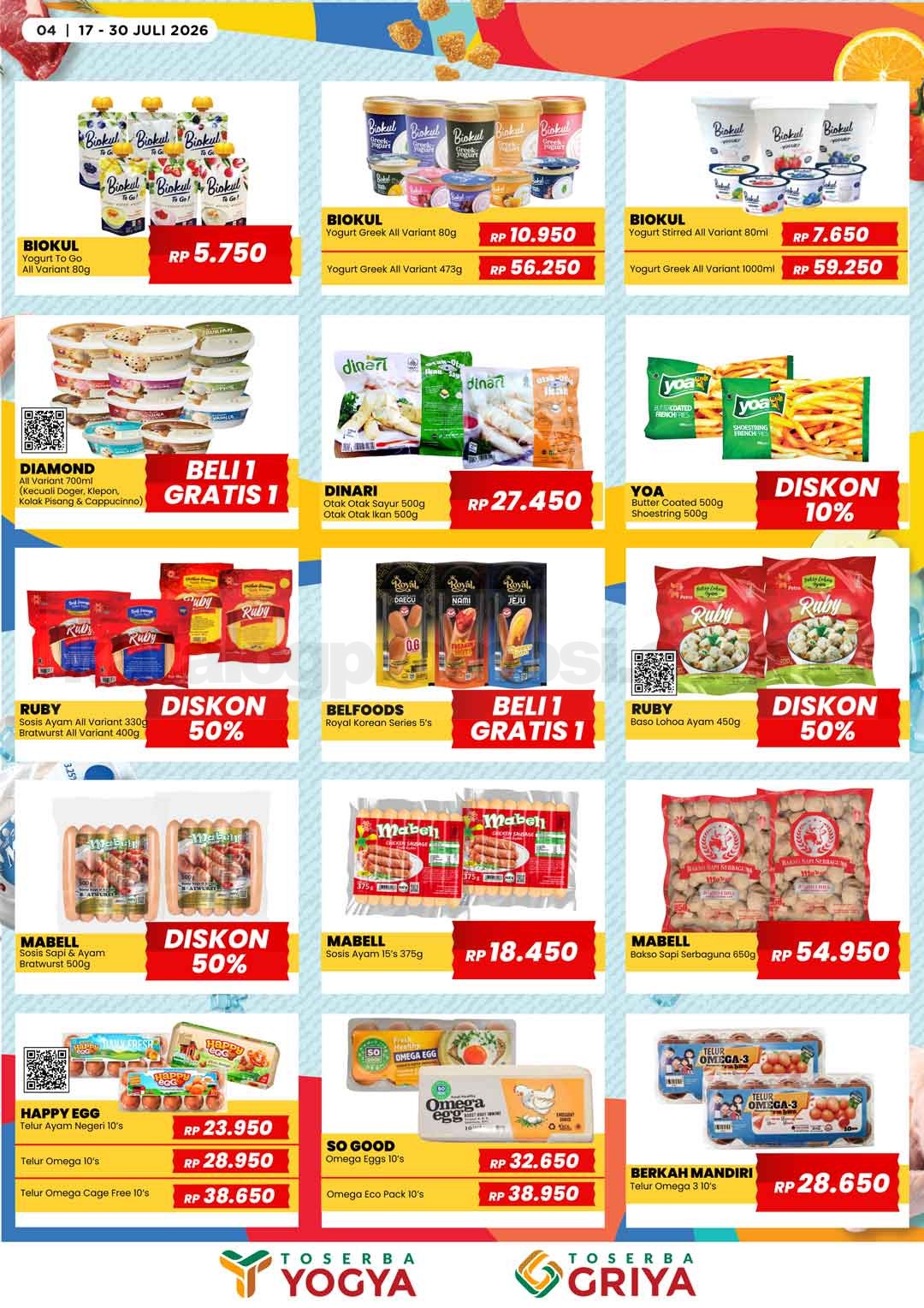 Katalog Promo Toserba Yogya Promo SERBA HEMAT 17-30 Juli 2026