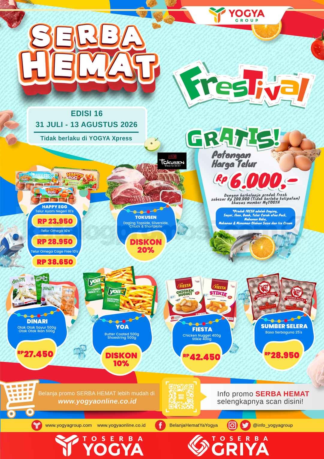 Katalog Promo Toserba Yogya Promo SERBA HEMAT 31 Juli - 13 Agustus 2026 Katalog Promo Toserba Yogya Promo SERBA HEMAT 31 Juli - 13 Agustus 2026