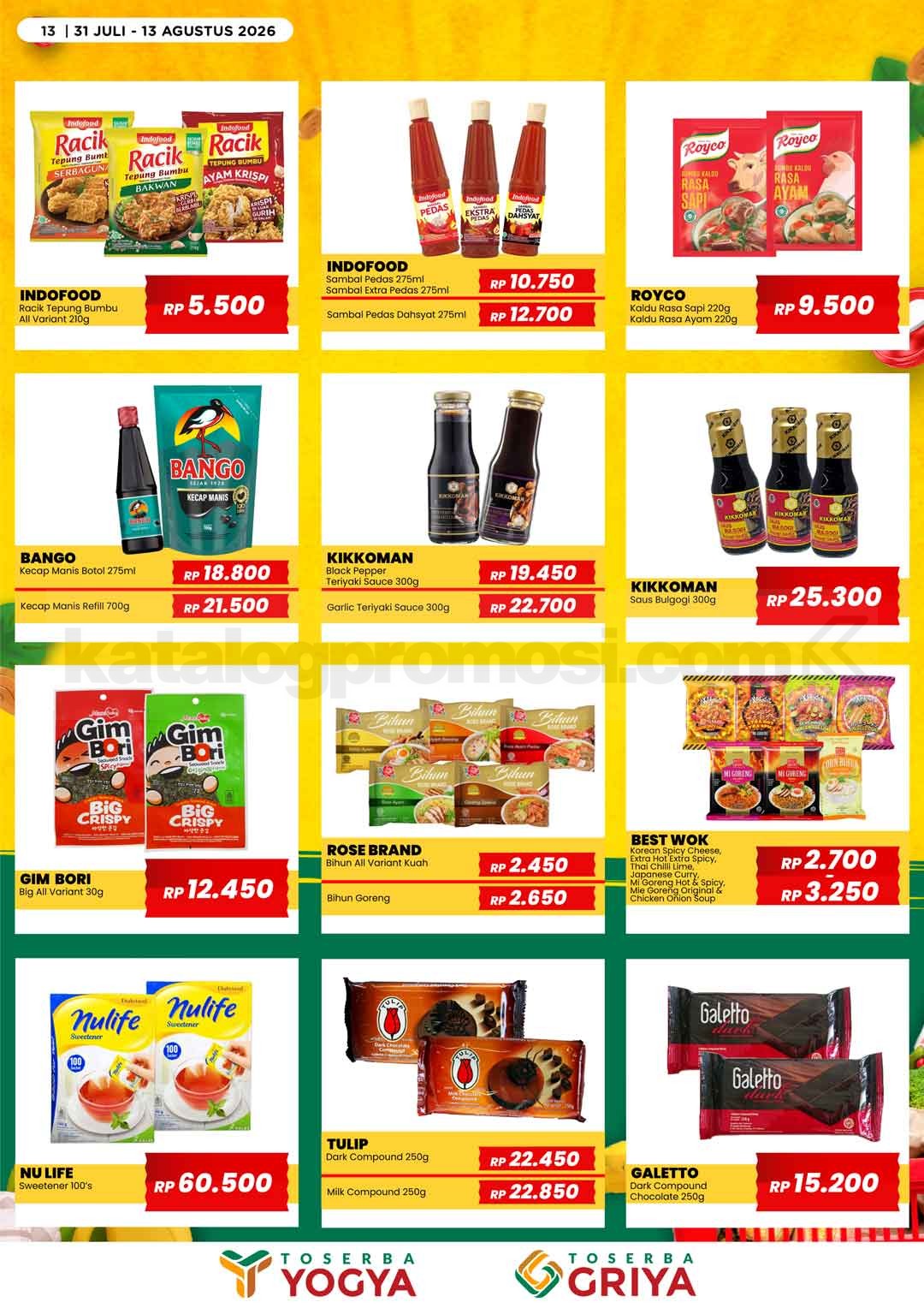 Katalog Promo Toserba Yogya Promo SERBA HEMAT 31 Juli - 13 Agustus 2026 Katalog Promo Toserba Yogya Promo SERBA HEMAT 31 Juli - 13 Agustus 2026 12