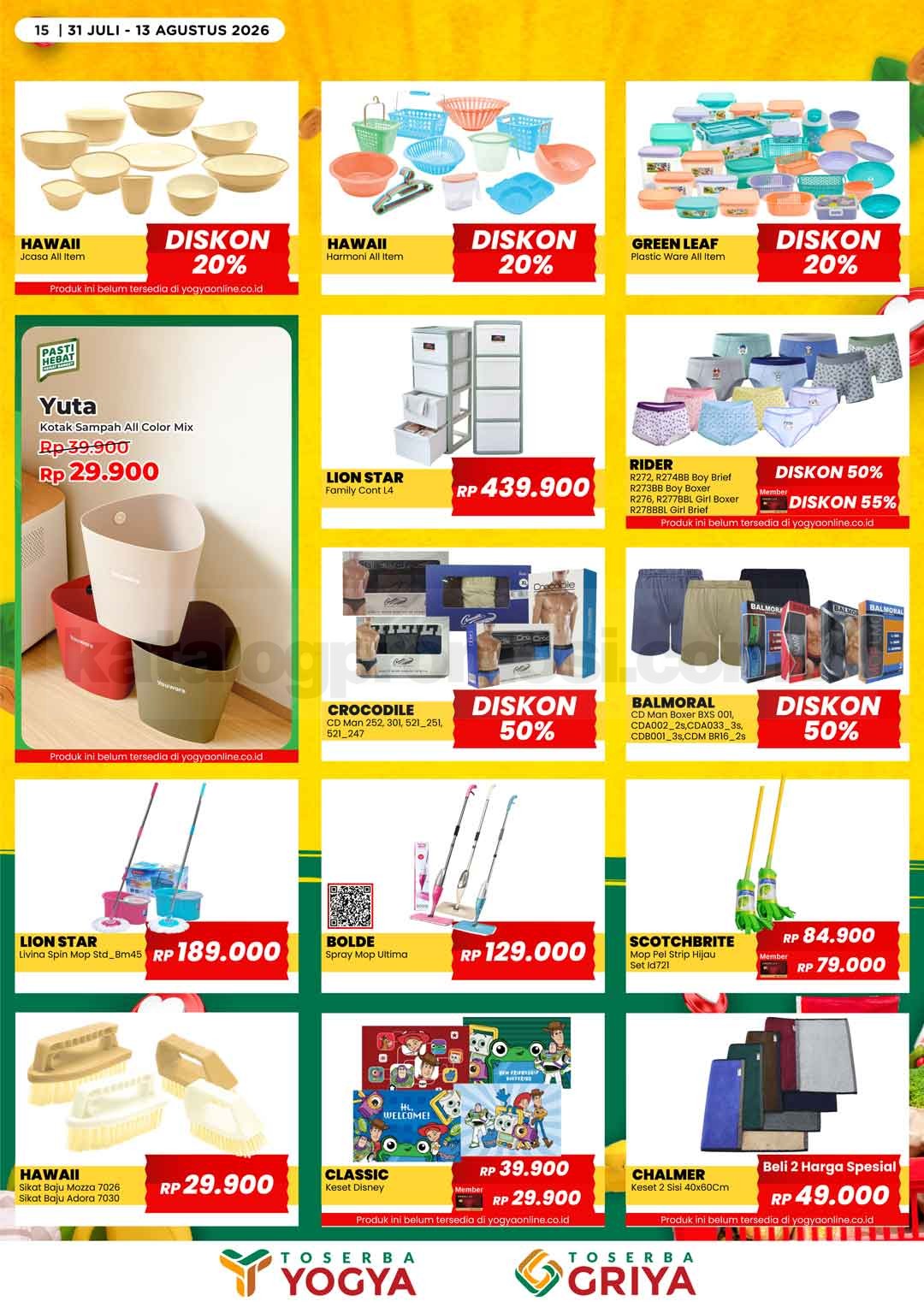 Katalog Promo Toserba Yogya Promo SERBA HEMAT 31 Juli - 13 Agustus 2026 Katalog Promo Toserba Yogya Promo SERBA HEMAT 31 Juli - 13 Agustus 2026 14